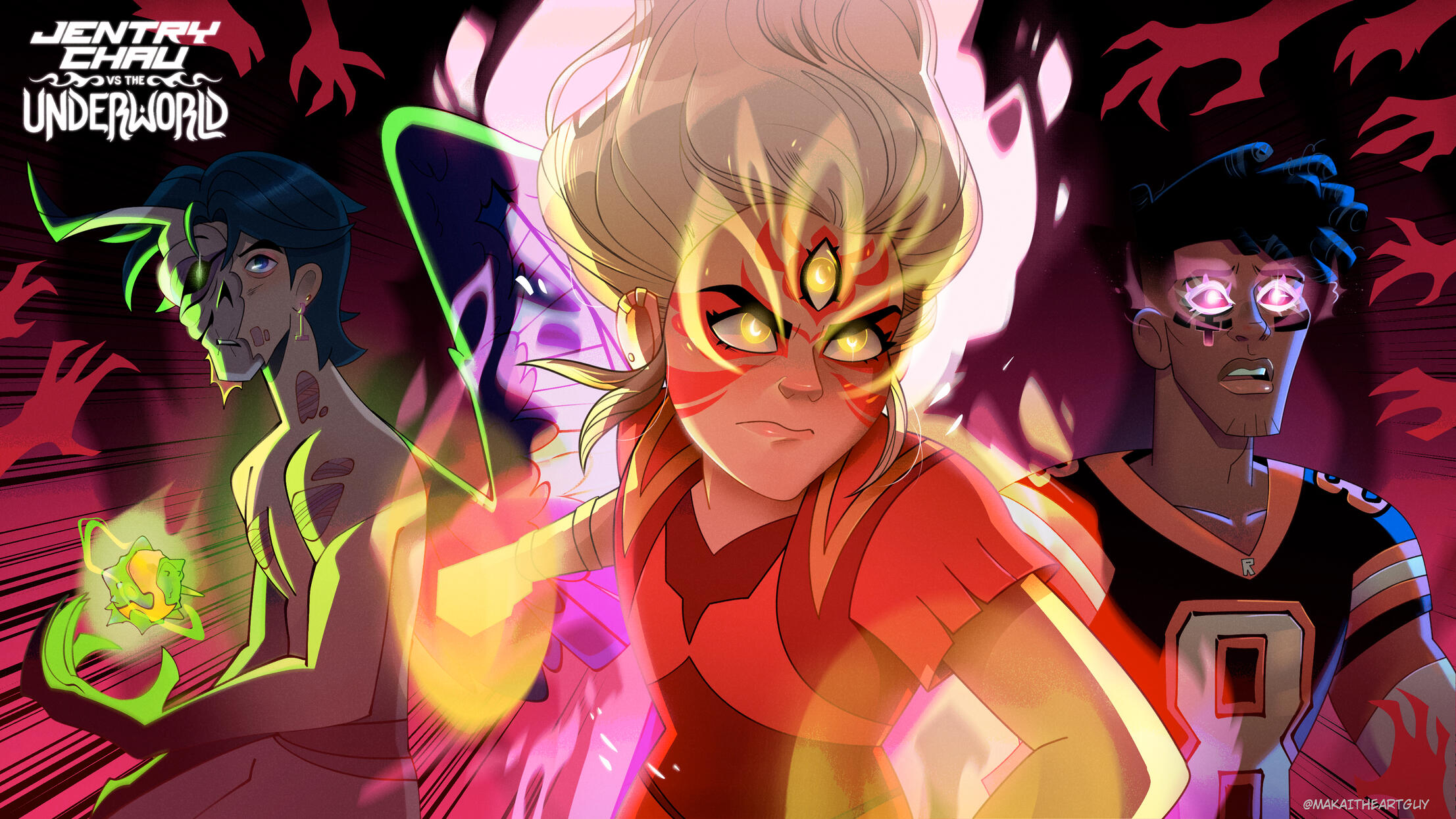 Jentry Chau vs the Underworld Art contest (Finalist)